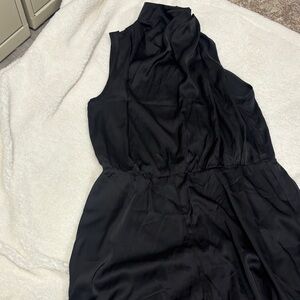 Elegant Black Sleeveless Romper